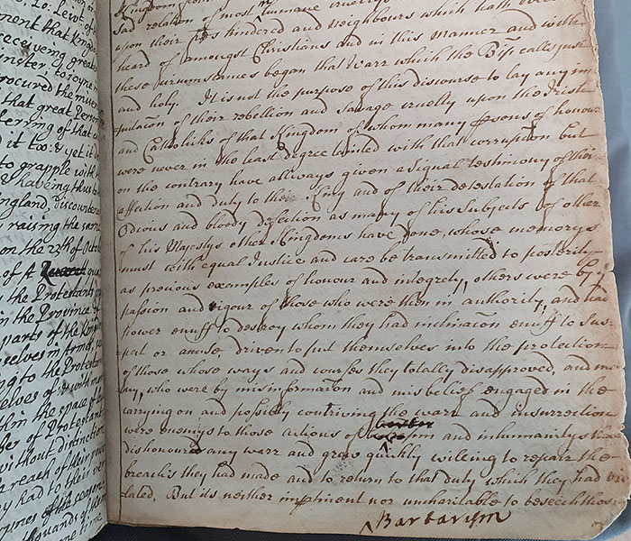 Cancelled text in Bolton Library Manuscript 8